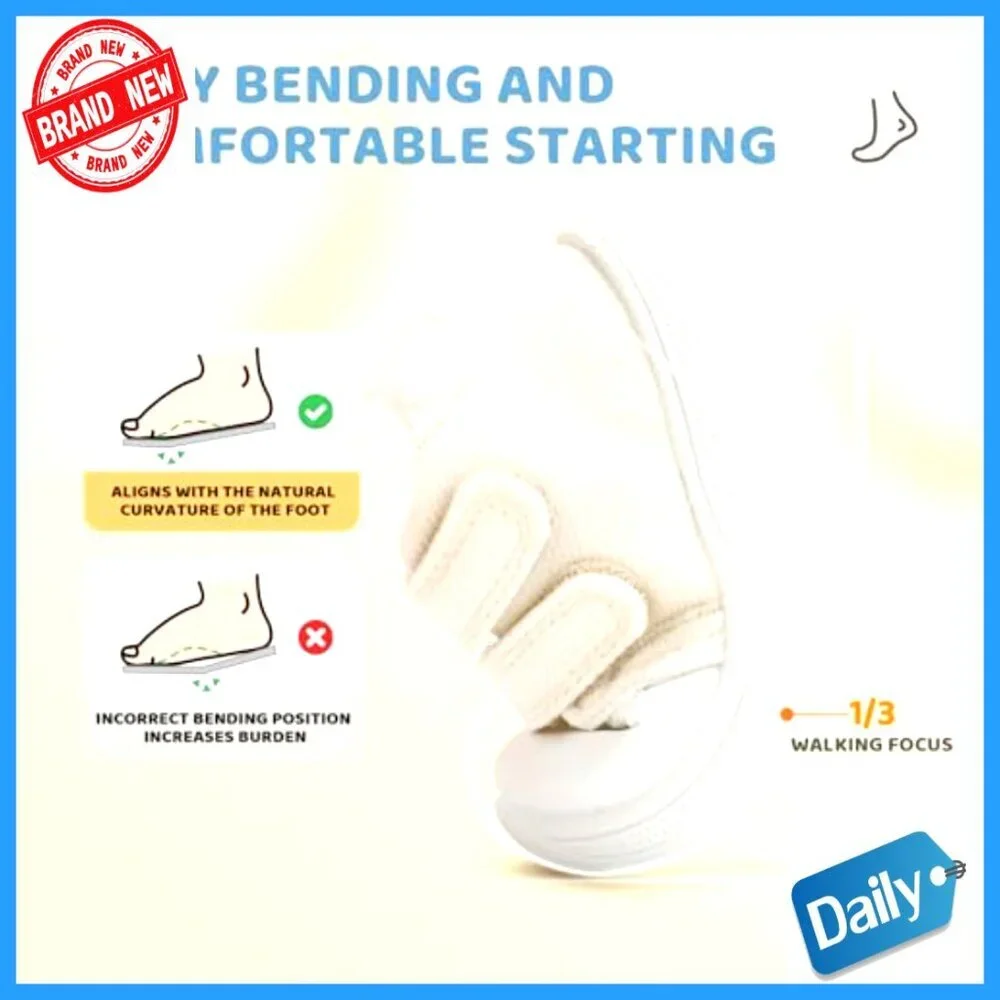 Toddler First Walking Shoes Wide Toe Box Non-Slip Sole Soft Mesh 6-24 Months